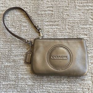 Coach Champagne Wristlet